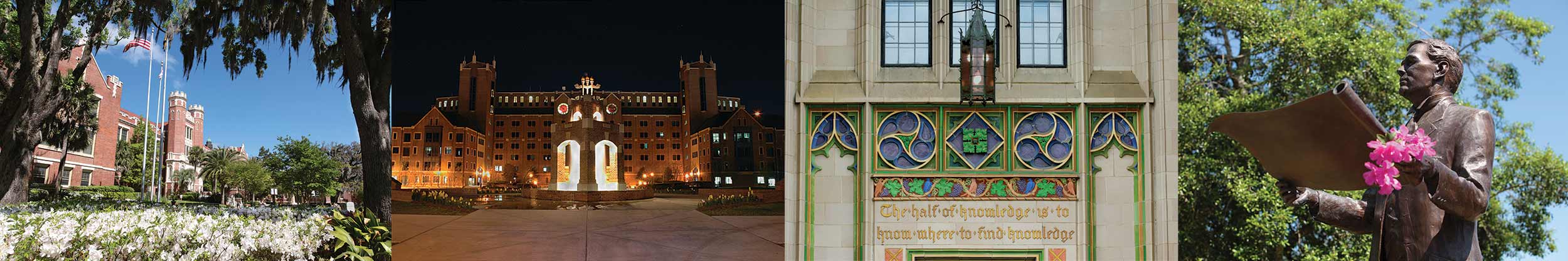 Collage of photos from campus